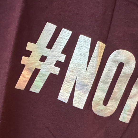 New York & Company Maroon #NOFILTER Tee NWT L - Picture 3 of 11